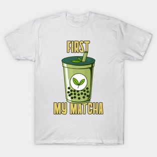 First My Matcha Bubble Tea T-Shirt